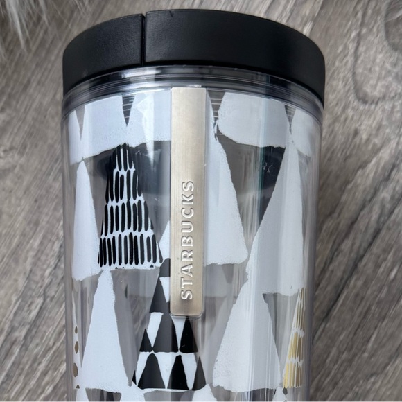 NWT 2013 STARBUCKS Two Holiday Red & White 16oz Tumblers - Picture 6 of 6